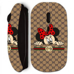Juhtmevaba hiir - Minnie Gucci - Must - Mugavus ja ergonoomika - Optiline - USB