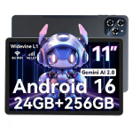 TABWEE W90 11-tolline Android 16, 24 GB muutm&auml;lu ja 256 GB m&auml;luga tahvelarvuti(2TB TF),Suur laiekraan L1, kaheksatuumaline T615, 8000 mAh, 5G WiFi, 4G LET, 18W 24+256 hall