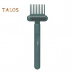 Kaheotstarbeline puhastusharja ja kammipuhastusvahend, v&auml;ike kaasaskantav disain, ergonoomiline k&auml;epide, 2 &uuml;hes harja ja kammipuhastusvahend roheline