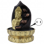 Vaikudast Buddha kuju Voolava vee purskkaev Feng Shui ornament Siseveekogu k&auml;sit&ouml;&ouml; Kodu dekoratsioonUS