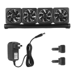 Akvariumi kala-akvaariumi jahutusventilaator V&auml;hendab veetemperatuuri Reguleeritav tuulekiirus black