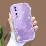 Armas koomiksimustriga kreemjas tekstuuriga korpus Lainelise servaga pehme silikoonkaanega telefoni&uuml;mbris Huawei Honor Infinix Tecno iPhone'i jaoks Honor 30S Russia must