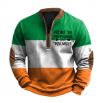 Meeste Retro Casual gradienttr&uuml;kiga kampsun L armee roheline v&auml;rv
