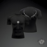 Meeste Kompressioons&auml;rk Anime Sport Quick Dry Spordis&auml;rgid Fitness Sportlikud Aluss&auml;rgid Elastsus y2k Topid Tee Suvi S&uuml;gis Meesed S