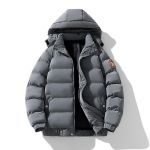 S&uuml;gistalvine vabaaja soe paksud meeste parkjad jakid Harajuku sulemantel Meeste kapuutsiga Parka v&auml;lir&otilde;ivad leivajope 4XL hall