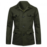 Meeste mantlid Safari Jope Lina Briti Retro Gentry &Uuml;likond Taskud &Uuml;ler&otilde;ivad Mood &Uuml;hev&auml;rvilised Meeste Topid 5XL armee roheline v&auml;rv