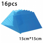 16 tk. Ristk&uuml;likukujuline isekleepuv peegelseinakleebis 16pcs/set