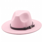 Uus naiste meeste villane Fedora m&uuml;ts nahast lindiga h&auml;rrasmees elegantne daam talvine s&uuml;gis laia &auml;&auml;rega jazzkirik Panama Sombrero m&uuml;ts 56-58CM