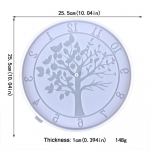 &Uuml;mmargused silikoonvormid Elupuud Epoks&uuml;vaigu vormid DIY Kellavorm Seinakoristus Ainulaadne kunstiteose dekoor valge