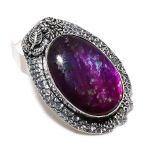 Natural Pink Labradorite Gemstone 925 Sterling Silver Jewelry Pendant 2.13 w6b85