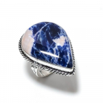 Sodalite Handmade 925 Sterling Silver Jewelry Ring Size 6 f6w83