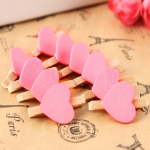 50 tk minis&uuml;damed puidust pulgad Fotoklipid k&auml;sit&ouml;&ouml; pulmapeo kodusisustus 50PCS