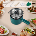 Elektripott 1,8L Praepann Pasta Prae Steiki Kaerahelbeid Ramenit Munade jaoks green with steamer