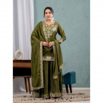 NAISTE ETNILINE CHINNON SIIDIST SHARARA SALWAR KAMEEZ KOMPLEKT INDIA PAKISTANI PEOLIISED VFP-1883a L-40