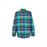 Polo Ralph Lauren S&uuml;gis/Talv 22 Ruuduline N&ouml;&ouml;bitav Pikkade Varrukatega S&auml;rk Meeste s&auml;rgid 710886396001001 M
