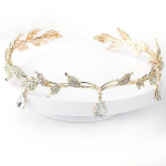 Pulmajuuksed Tiaara Kristall Pruudi Tiaara Kroon H&otilde;bedav&auml;rvi Diadem Loor Tiaarad Pulmajuuksed Aksessuaarid Peakatted Peaehted kuld