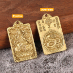 Hiina Zodiac God Ripats Kahepoolsed sulamist v&otilde;tmehoidja ripatsid