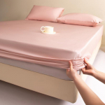 Lyocell Tencel jahe pinguldatud lina komplekt - &Uuml;hev&auml;rviline kolmeosaline Simmons madratsikaitse Fitted Sheet 1.2x2.0m