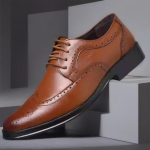 Meeste Brogue Nahast Kingad - Vabaaja & Formaalne, Suured Suurused, Fotostuudio & Pulmad 40 pruun