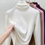 S&uuml;gis- ja talvine naiste alumine s&auml;rk Dralon, soe virnastatud krae, pikkade varrukatega kahepoolsed sametist sisemised topid L