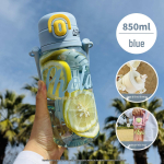 Shangtai Tritan Dual-Drink Straw Cup with Scale and Tea Compartment (Large Capacity) Standard