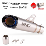 51 mm kahekihiline mootorratta summuti Z900, Ninja 400, CB650R, R3 jaoks