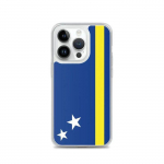 Coque iPhone &ndash; Drapeau Cura&ccedil;ao &ndash; iPhone 14 Pro &ndash; Supp &ndash; Mitmev&auml;rviline &ndash; Vertikaalne