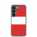 Coque T&eacute;l&eacute;phone &ndash; Samsung &ndash; Galaxy S21 Plus &ndash; Drapeau du P&eacute;rou &ndash; Souple &ndash; mitmev&auml;rviline