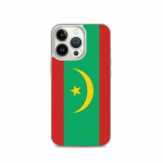 Coque iPhone &ndash; Drapeau Mauritanie &ndash; iPhone 13 Pro &ndash; Plastikust l&auml;bipaistev &ndash; Supp &ndash; Vertikaalne
