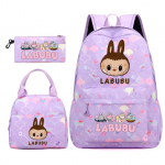 3 tk/komplekt Seljakott t&uuml;drukule kooli teismelisele &otilde;pilasele seljakott naistele seljakott l&otilde;unakottide ja pliiatsikotiga, kalasoomuste stiilis kotid