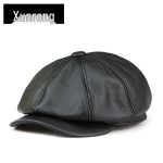 S&uuml;gis Ehtsast Nahast Poisipeam&uuml;ts - Unisex Moekas Lame M&uuml;ts XXL (60-61cm) Adjustable