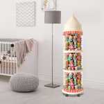 T&auml;istopitud Loomade Hoiutoru M&auml;nguasjade Korraldaja Konteiner Tolmukindel Ratastega Loomaaia Hoidik 127cmx30cm