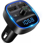 Bluetooth FM saatja - LENCENT - T25 - K&auml;ed-vabad k&otilde;ne - Autolaadija - 2 tk
