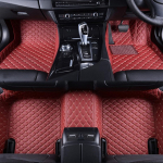 Mazda CX-5 KF seeria 2017 - 2022 3D p&otilde;randamatt, PU nahk, kriimustuskindel, One Size punane