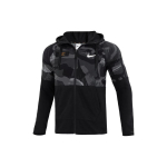 Nike Dri-FIT kamuflaažiga kapuutsiga jakk meestele Jakk Must DQ4791-010 S