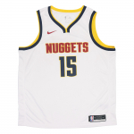 Nike NBA F&auml;nniversioon Denver Nuggets Jokic 15 Spordikihiline Vabaaja Treening Korvpallis&auml;rk Meeste s&auml;rk Valge CW3589-101 S