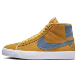 Nike Sb Zoom Blazer Mid Pro Gt Grant Taylor University Kuldne Denim Rula Kingad FD0269-700 38.5 kollane