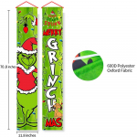 1 komplekt Grinchi j&otilde;ulukaunistusi Grinchi veranda silt ukib&auml;nner Merry Grinchmas