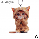 Auto rippuv rippuv ornament ketiga Realistlik loomakassikujuline 2D rippuv tahavaatepeegli rippuv dekoor Autotarvikud