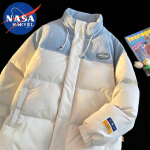 NASA MARVEL Men's Loose Fit Stand Collar Puffer Jacket 5XL