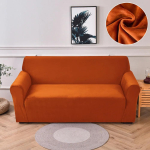 Uued sametkanga diivanikatted elutuppa Veniv pehme diivanikate K&otilde;rge kvaliteediga 1/2/3/4 kohaline Kaasaegsed tugitoolikatted koduks 1 SEAT (90-140CM) orange