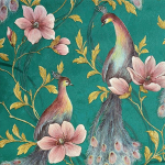 Kagu-Aasia Lilleline Lindude Tapeet Paabulinnusule Seinamaal Magamistuba Elutuba Hotell Seinakate 0. 53x9.2m tumeroheline v&auml;rv