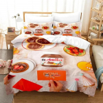 Multikas Nutellas Voodipesukomplekt Poistele T&uuml;drukutele &Uuml;heinimese Kuninganna Suuruses Tekikott Padjap&uuml;&uuml;r Voodi Lapsed T&auml;iskasvanud Mood Kodu Tekstiil 70x133cm 2pcs