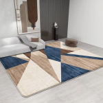 P&otilde;hjamaise geomeetrilise mustriga vaip elutuppa Minimalistlik kaunistus Diivan Suure pindalaga vaibad 200x300 Magamistuba Voodi k&otilde;rvale Libisemiskindel Palus p&otilde;randamatt 60*90cm