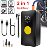Rehvipump Kaasaskantav &Otilde;hukompressor 120W 150PSI 4000mAh Juhtmeta &Otilde;hupump Manomeetriga Autole Mootorrattale T&auml;ispuhutavale Voodile Car model