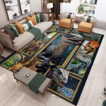 Jurassic Park Vaip Lastevaibad Elutoa Kohvilaua Matid Magamistoa Vaip Pestavad P&otilde;randamatid Kodumatt Dinosaurusvaiba Dekoor 40*120cm