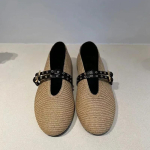 Moodsad Kalamehe Kingad Kudumispannal Lamedad Kingad Retro Espadrillid Gladiaatorikingad Hingavad Mary Jane Vabaaja Naiste Mokassiinid 35 khaki