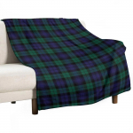 Blackwatch TARTAN Modern Armas Sinine ja Roheline Ruuduline Viska-tekk Tekk Soe Tekk Luksusbr&auml;ndi Tekk Karvased Tekid 30x40in