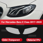 Mercedes Benz E-klassi 2017-2023 autole Esitulede l&auml;bipaistev TPU kaitsekile Esitulede v&auml;rvimuutuse tarvikud Transparent