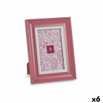 Cadre photo - Lot de 6 - Plastique rose - Verre - 2 x 21 x 16 cm roosa